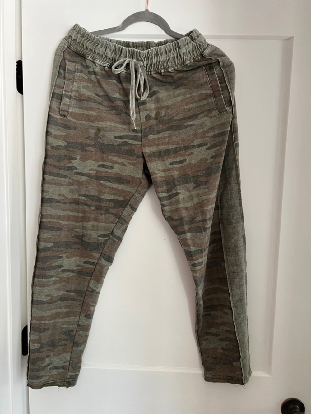 C&C California Olive Green Camo Drawstring Joggers